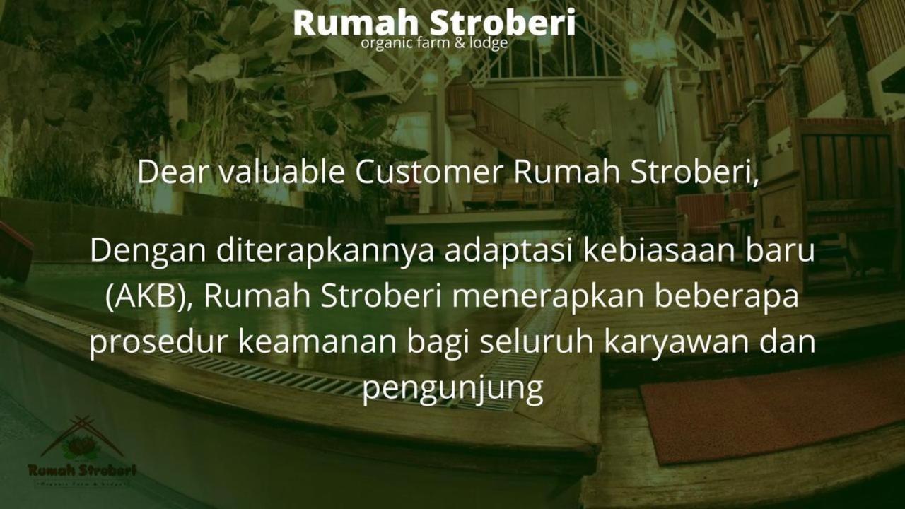 Rumah Stroberi Organic Farm & Family Lodge Lembang Esterno foto