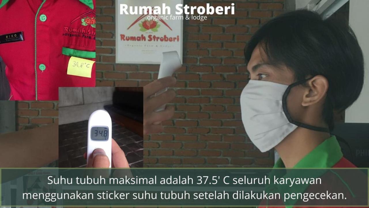 Rumah Stroberi Organic Farm & Family Lodge Lembang Esterno foto